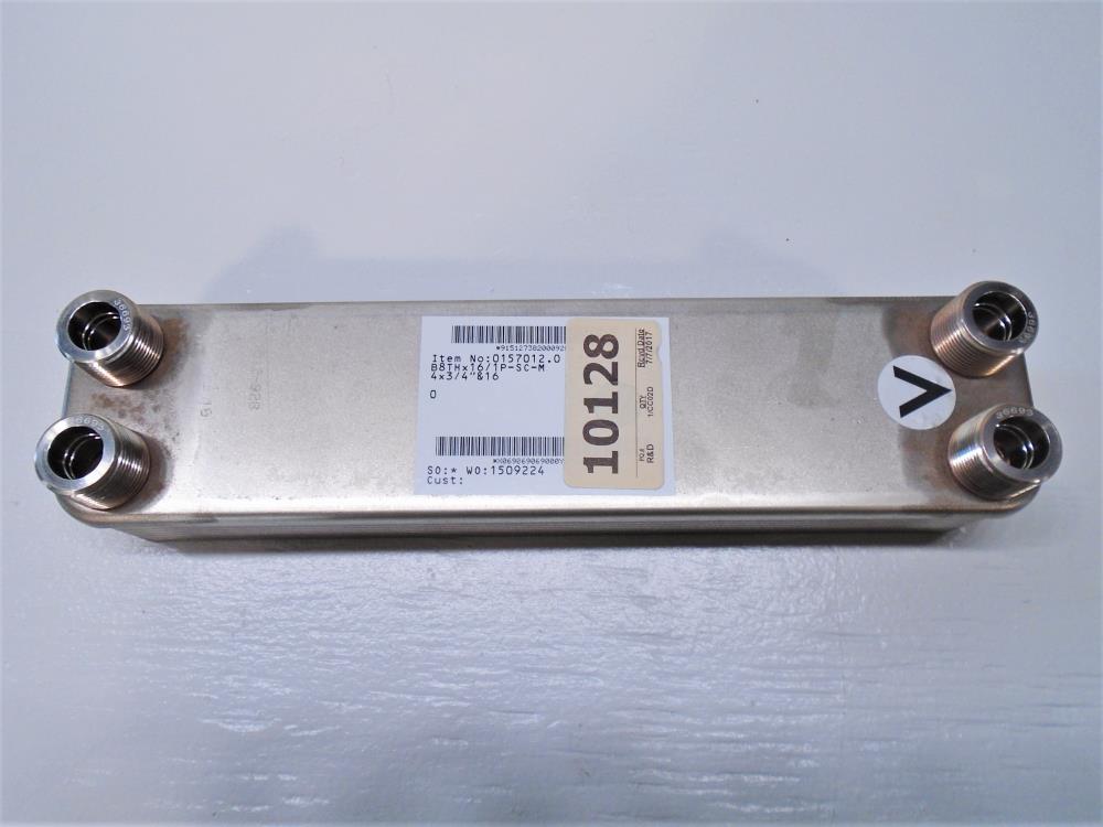 Dover SWEP Brazed Plate Heat Exchanger, 16 Plates, B8THx16/1P-SC-M, 0157012.0